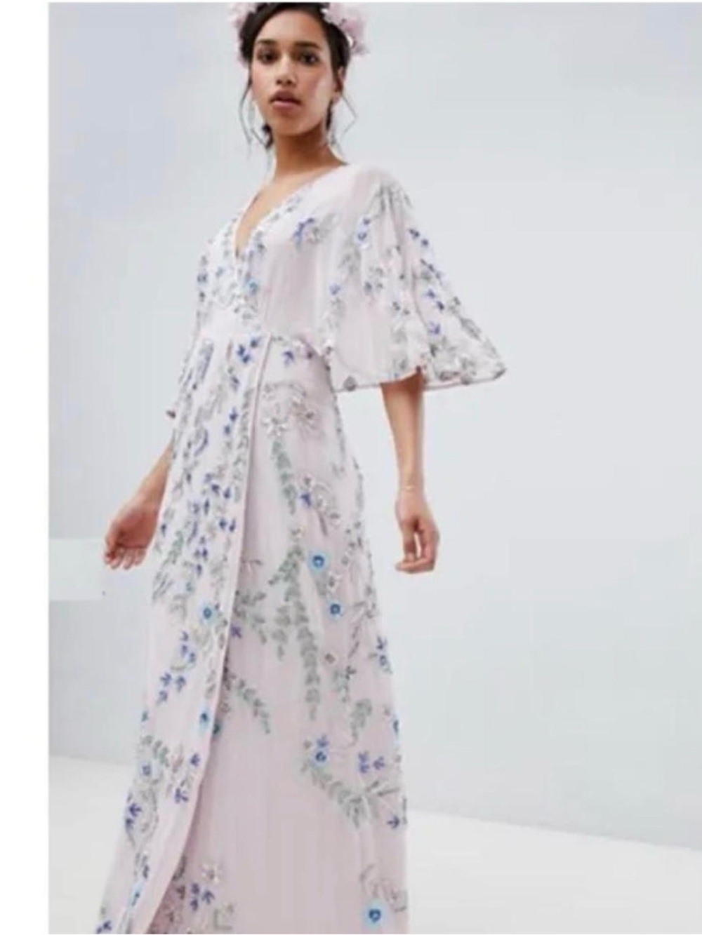 Maya Premium floral embellished maxi dress